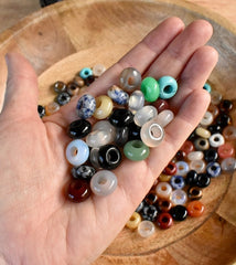 Mixed Gemstone Beads x 5
