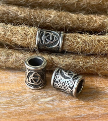 3 x Stainless Steel Viking Beads