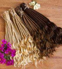 Human Hair Mermaid Locs (10 Extensions)