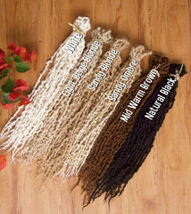 10 x Alpaca Wool Dreadlocks (20 dreadlocks when folded)