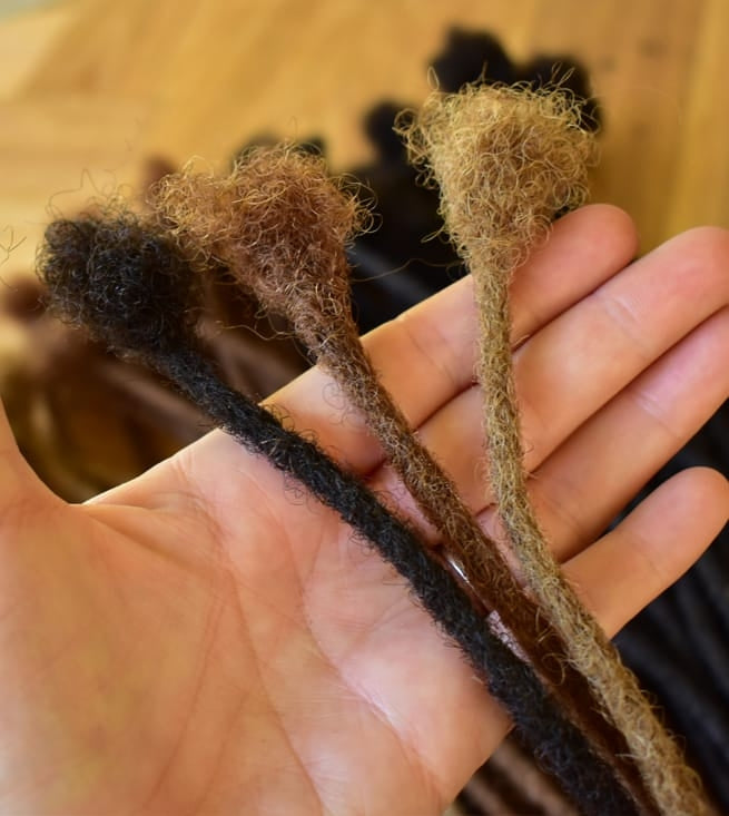 AFRO Human Hair Thin 5mm (10 Extensions)