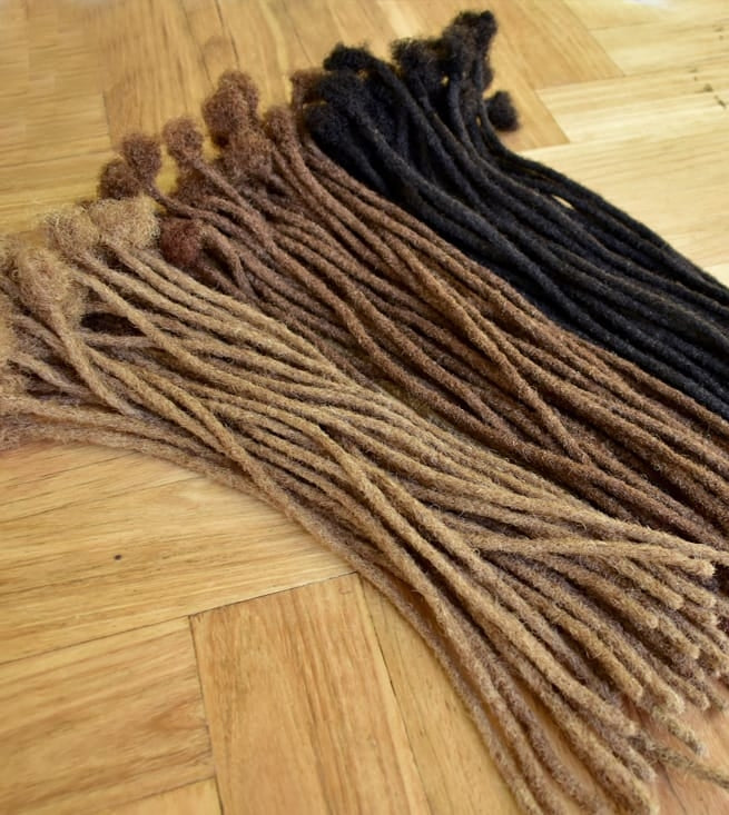 AFRO Human Hair Thin 5mm (10 Extensions)