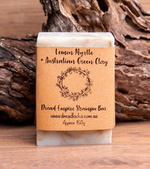 Shampoo Bar 150gm ~ Lemon Myrtle + Australian Green Clay
