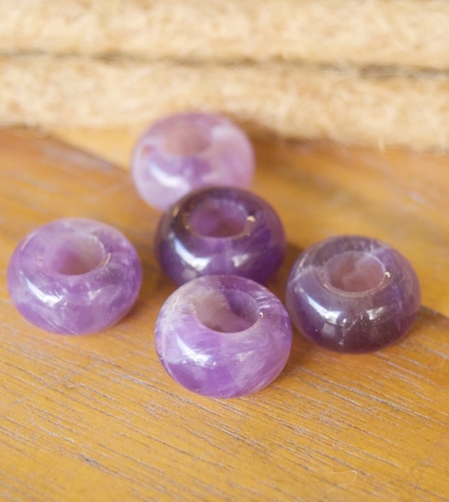 Amethyst Beads x 5