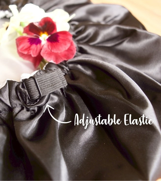 Short Hair Satin Sleep Bonnet Reversible