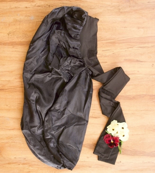 Extra Long Hair Satin Sleep Bonnet Reversible