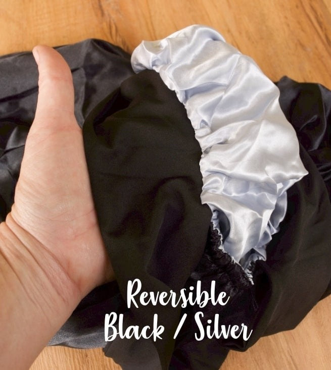 Extra Long Hair Satin Sleep Bonnet Reversible
