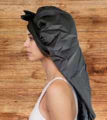 Extra Long Hair Satin Sleep Bonnet Reversible