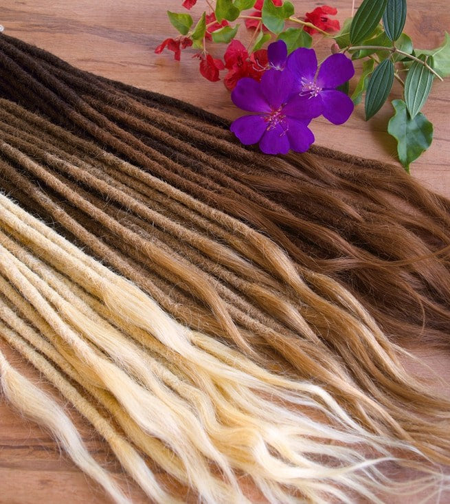 Human Hair Ombre (10 Extensions)
