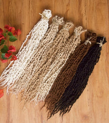 10 x Alpaca Wool Dreadlocks (20 dreadlocks when folded)