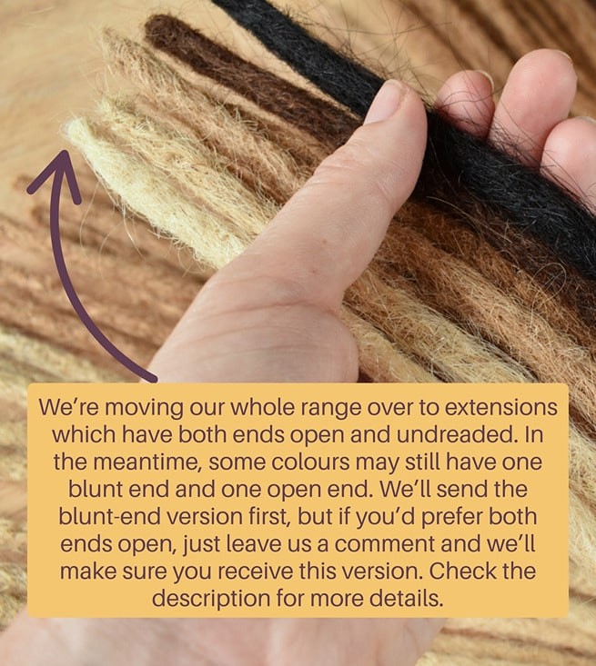 Human Hair Thick 8mm (10 Extensions)