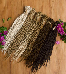 10 x Alpaca Wool Dreadlocks (20 dreadlocks when folded)